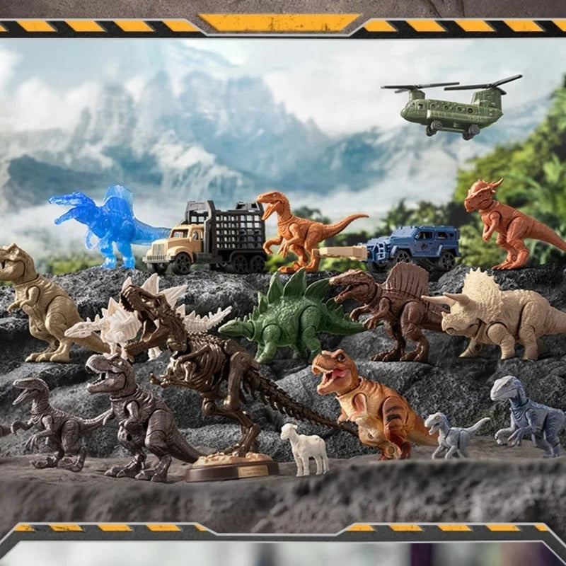 In Stock Blokees Brucke Jimu Man Nature Collection - Surprise Blind Box Jurassic World Dinosaur Toy Model Collection Handmade