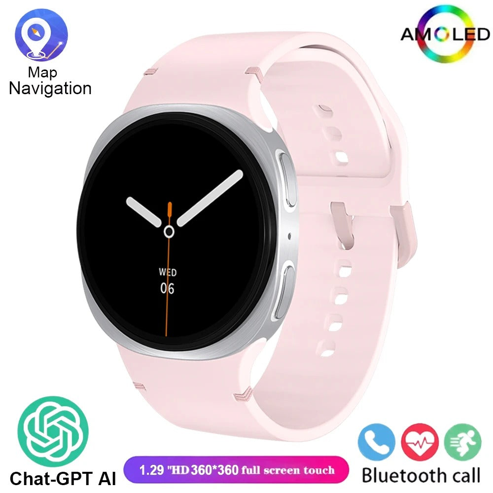 2025 New Series 8 Mini Smart Watches GPS Track For Men Women Health Sport AMOLED Heart Rate Bluetooth Call Waterproof Smartwatch