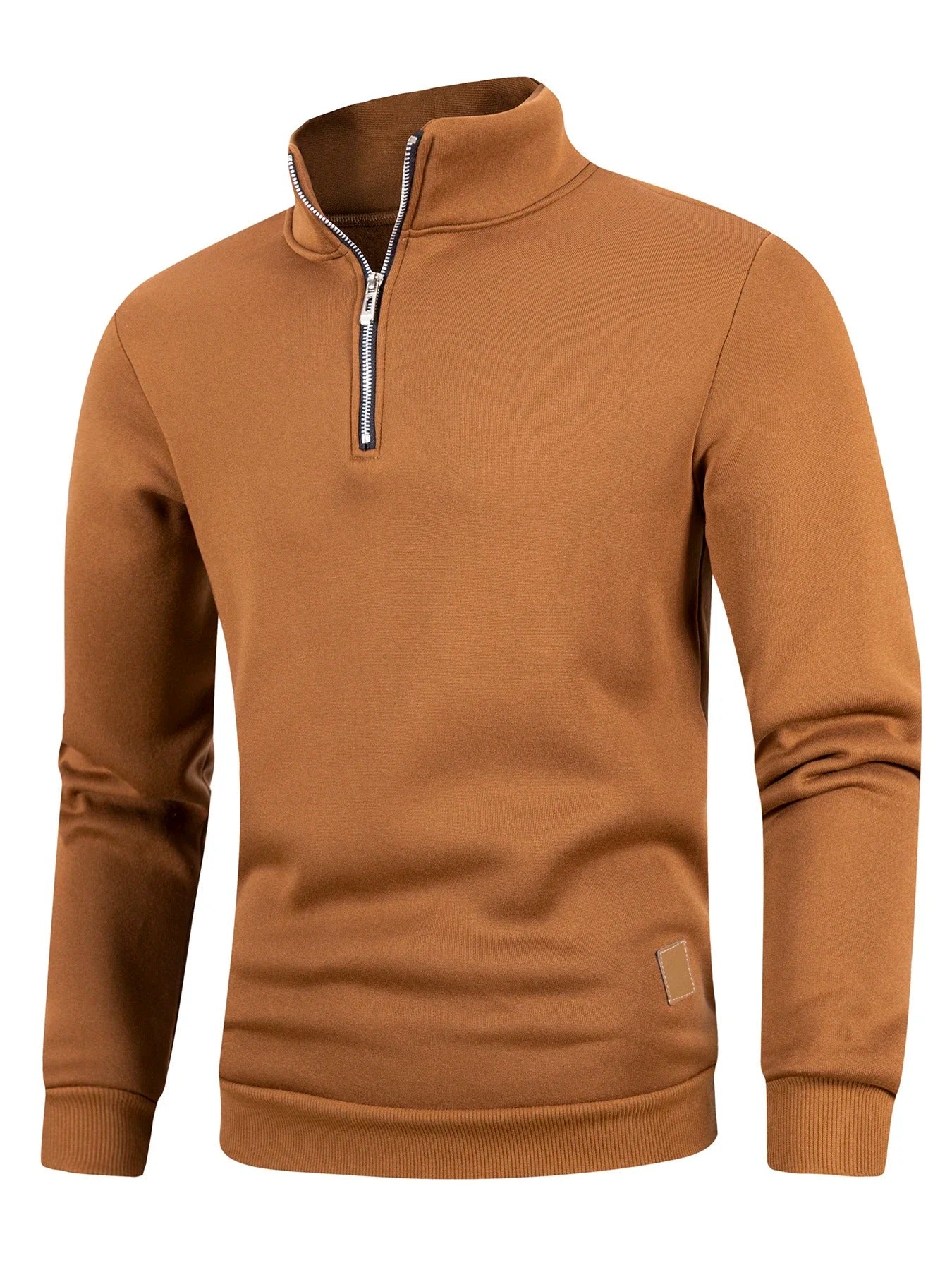 Men's Quarter Zip Up Long SleeveSlim Fit Lightweight Mock Neck Pullover Casual Sweaters Half Turtleneck Cozy Outdoor Streetwear