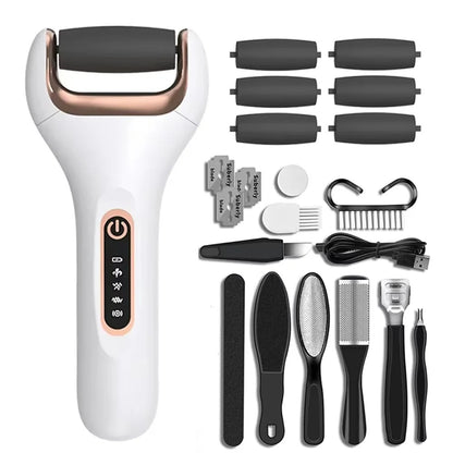 Electric Foot File Callus Remover Dead Skin Removal Pedicure Tools for Hard Cracked Dry Skin Pedicure Feet Care Heel Cleaning