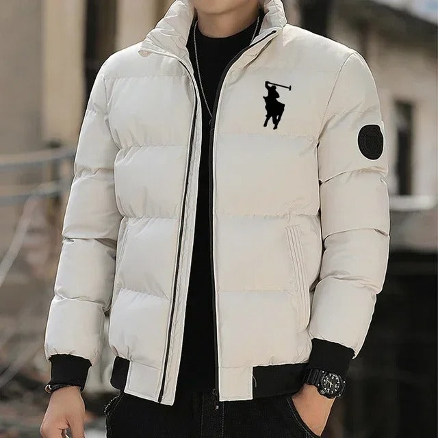 2025 Fashion Autumn/Winter Zipper Cotton Jackets, Warm Cotton Padded Jackets, Cotton Padded Casual Winter Sportswear, Stand-up