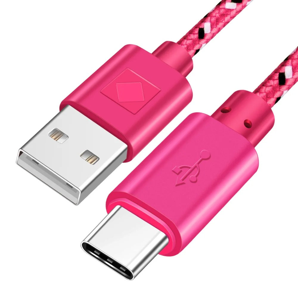 OLAF Nylon Braided USB Type C Cable 1M 2M 3M Data Sync Fast Charging USB C Cable For Samsung S9 S10 Xiaomi mi9 mi8 Huawei Type-c