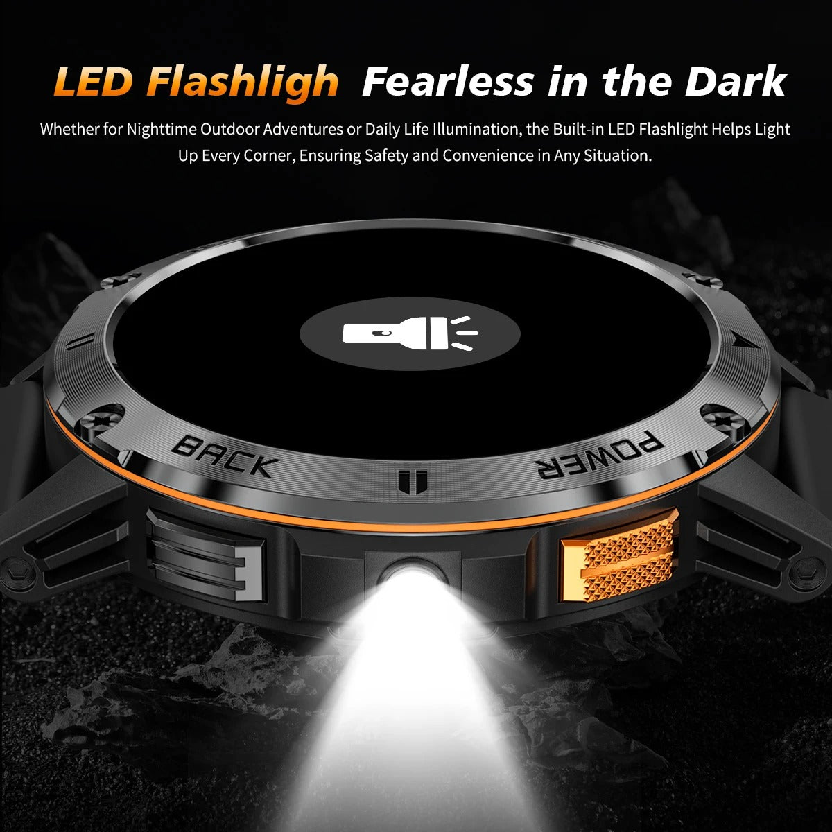 2025 New 1.53" high-definition smartwatch for men, military-quality outdoor waterproof watch, sports and fitness, Bluetooth call