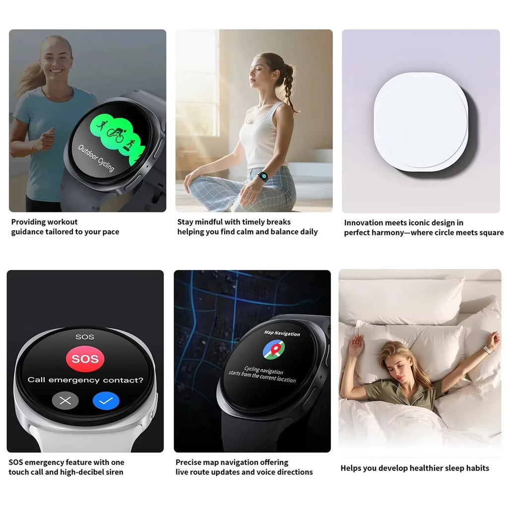 2025 New Series 8 Mini Smart Watches GPS Track For Men Women Health Sport AMOLED Heart Rate Bluetooth Call Waterproof Smartwatch