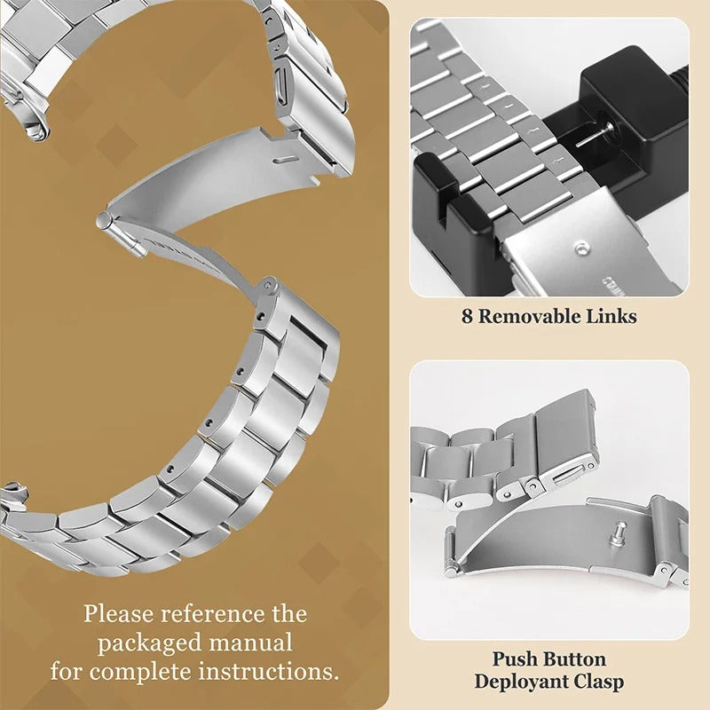 Stainlesteel Strap Fos Sr Samsung Galaxy Watch 8 classic 46mm Metal Watchband Bracelet Correa For Samsung Watch 8 40mm 44mm band