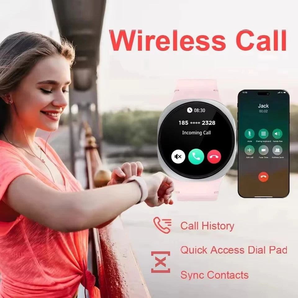 2025 New Series 8 Mini Smart Watches GPS Track For Men Women Health Sport AMOLED Heart Rate Bluetooth Call Waterproof Smartwatch